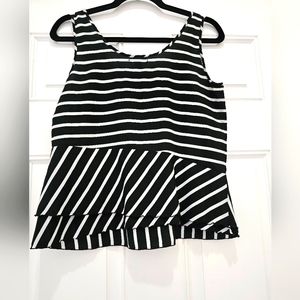 Gap Size Small Striped Layered Tank with Flaw